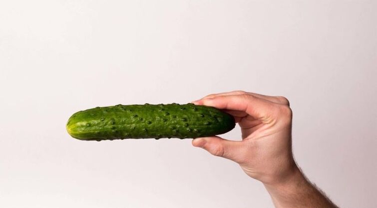 Cucumber symbolizes penis enlarged by soda